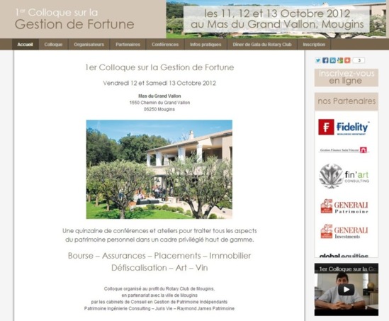 Intervention de Barbara Baldassari au 1er Colloque de la Gestion de Fortune le samedi 13 octobre 2012 à Mougins