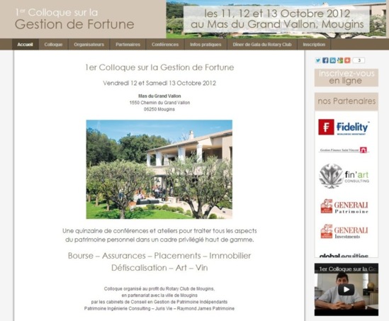 Intervention de Barbara Baldassari au 1er Colloque de la Gestion de Fortune le samedi 13 octobre 2012 à Mougins Intervention de Barbara Baldassari au 1er Colloque de la Gestion de Fortune le samedi 13 octobre 2012 à Mougins